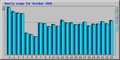 Hourly usage for October 2026